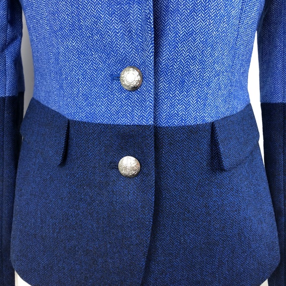 NEW BANANA REPUBLIC 8 Wool Hacking Jacket Blue - Picture 3 of 6